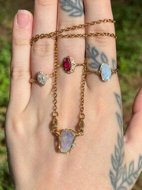 Opal interchangeable necklace